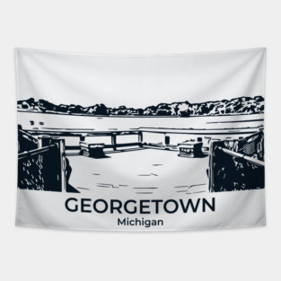 Georgetown - Michigan Tapestry