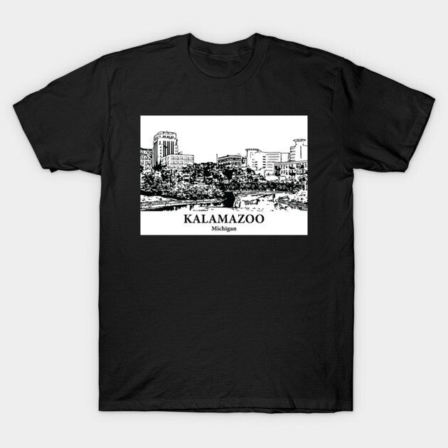 Kalamazoo - Michigan T-Shirt by Lakeric