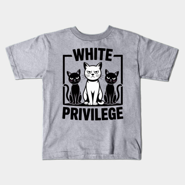 White-Privilege Kids T-Shirt by Creatifly Graphic Tees