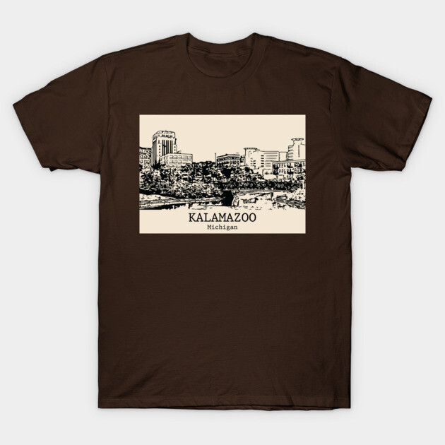 Kalamazoo - Michigan T-Shirt by Lakeric