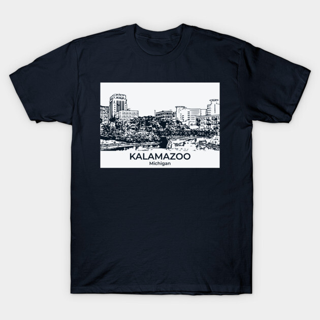 Kalamazoo - Michigan T-Shirt by Lakeric