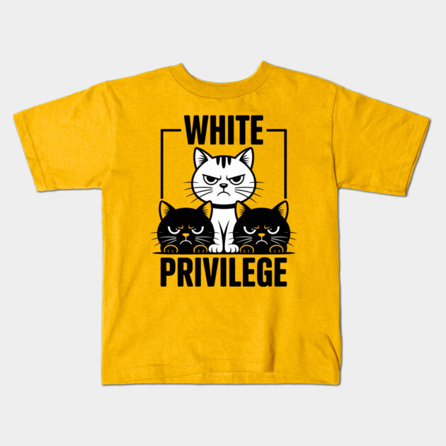 White-Privilege Kids T-Shirt by Creatifly Graphic Tees
