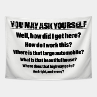 You May Ask Yourself Talking Heads Tapestry