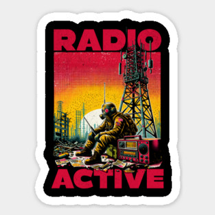 Radioactive Radio Sticker