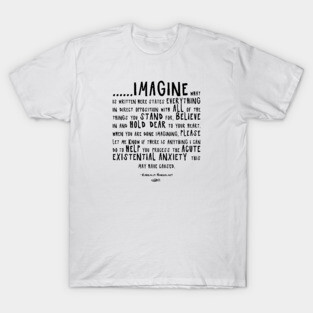 IMAGINE - Radically Nonchalant (black on light colors) T-Shirt