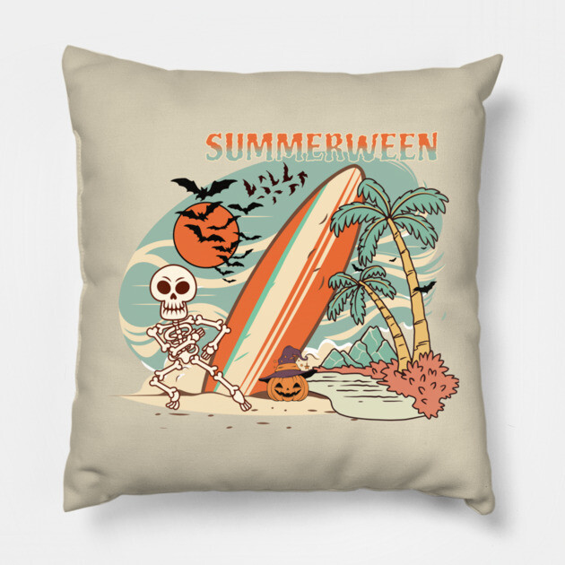 Summerween Pillow by casualteesinc
