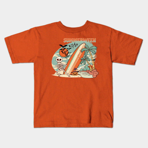 Summerween Kids T-Shirt by casualteesinc
