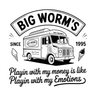 Big Worm Friday  Ice Cream T-Shirt