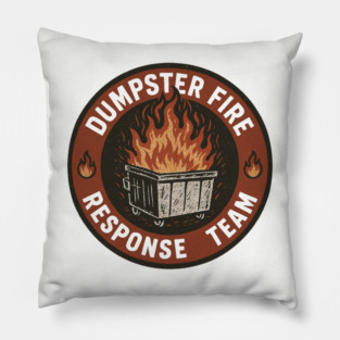 Dumpster-fire-response-TEAM Pillow
