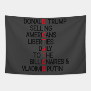 Dictator Trump   Anti Trump   Hate Trump Tapestry