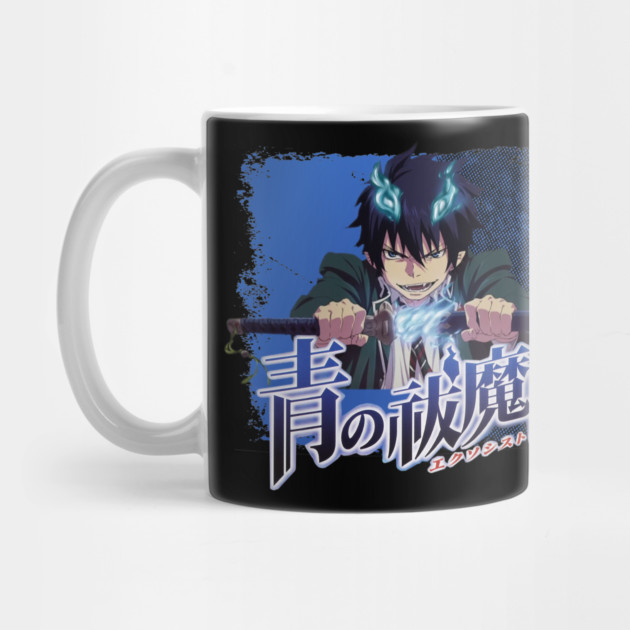 Blue Exorcist Rin Flames Art by Otaku Vibes