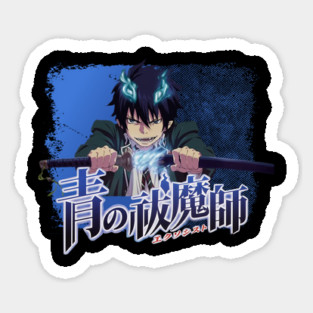 Blue Exorcist Rin Flames Art Sticker