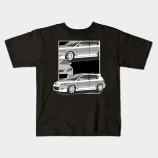 Mazda 3 MPS BK Fragment – Turbocharged Hot Hatch Power Kids T-Shirt