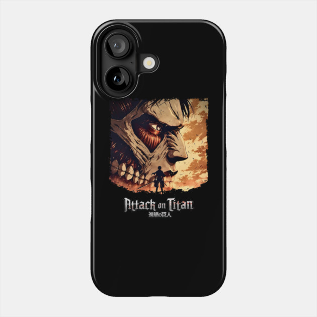 Eren Attack Titan Intense Design Phone Case by Otaku Vibes