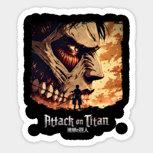Eren Attack Titan Intense Design Sticker