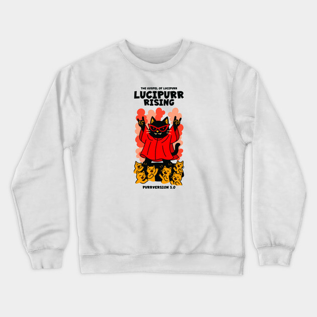 LUCIPURR RISING Crewneck Sweatshirt by Fabrik