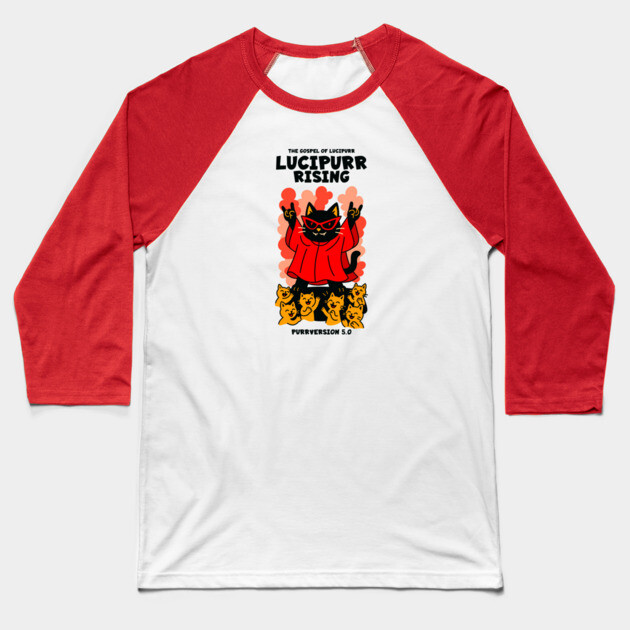 LUCIPURR RISING Baseball T-Shirt by Fabrik
