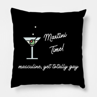 Martini Time Pillow