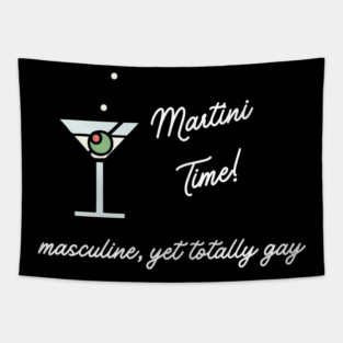 Martini Time Tapestry