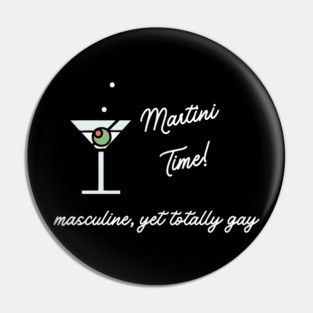 Martini Time Pin