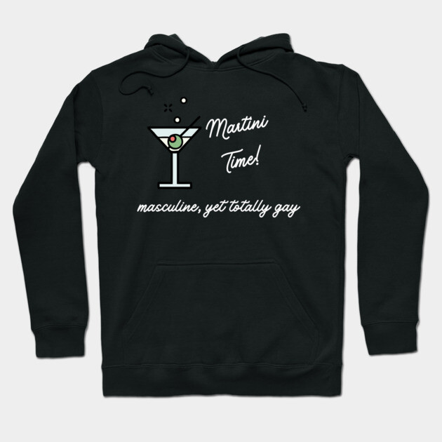 Martini Time Hoodie by Low Life Shirts