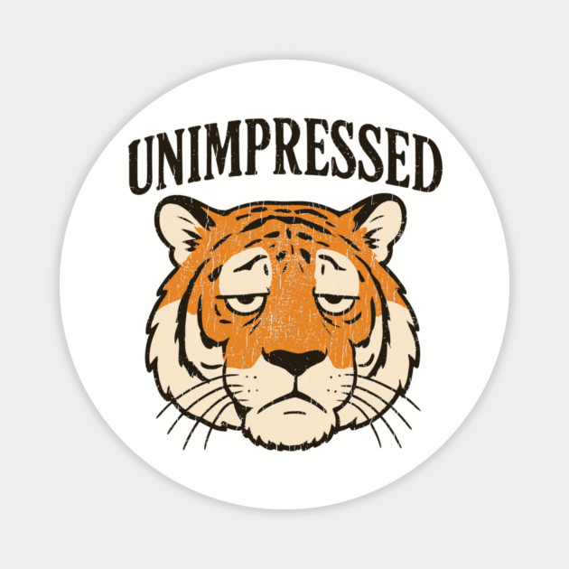 Unimpressed Bored Grumpy Mood Sarcastic Vibes Magnet by Anticorporati