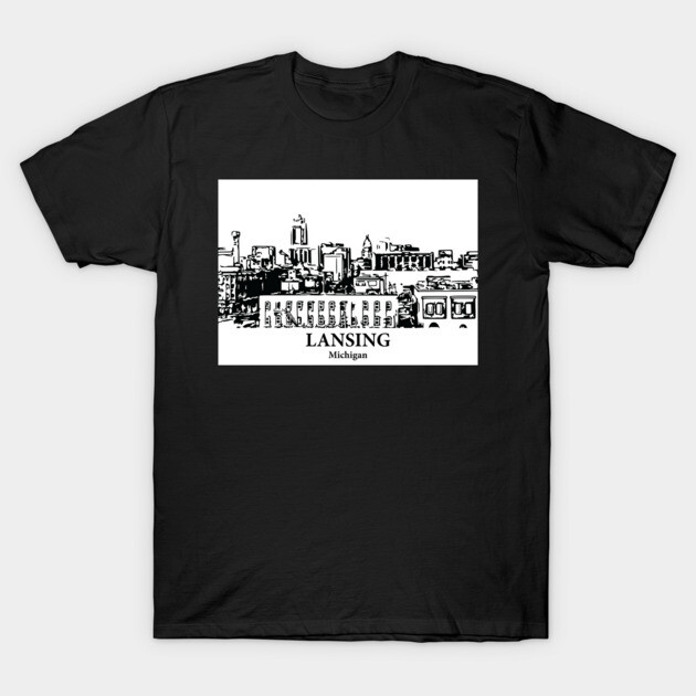 Lansing - Michigan T-Shirt by Lakeric