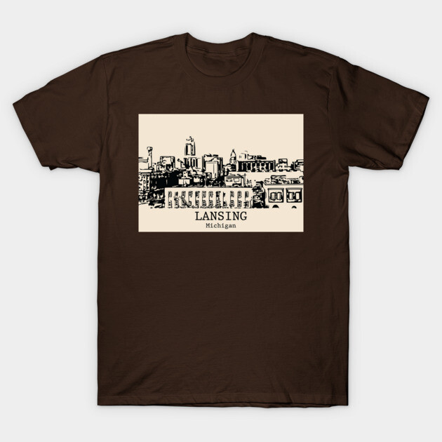 Lansing - Michigan T-Shirt by Lakeric