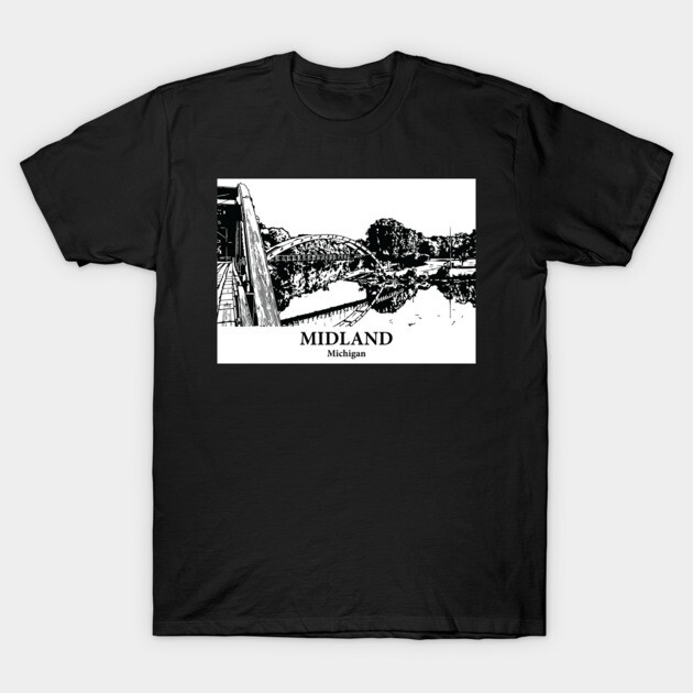 Midland - Michigan T-Shirt by Lakeric