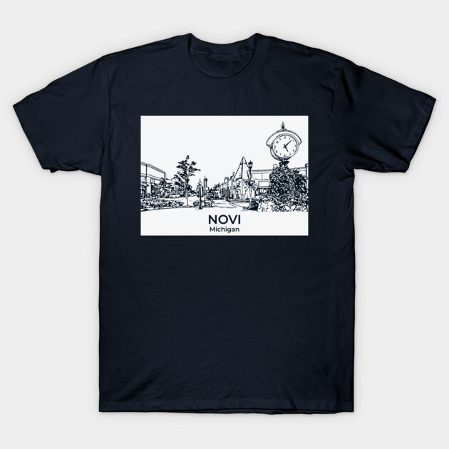 Novi - Michigan T-Shirt by Lakeric