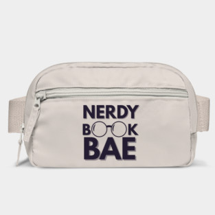 Nerdy Book Bae with Dark Letters Bag