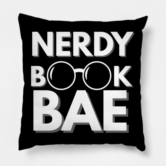 Nerdy Book Bae with White Letters Pillow by Nerdy Romantics Fan Shop*