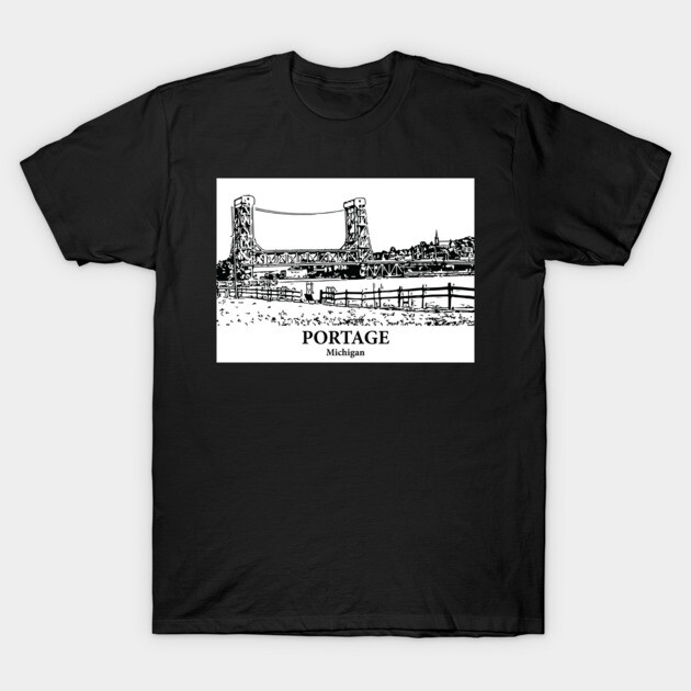 Portage - Michigan T-Shirt by Lakeric