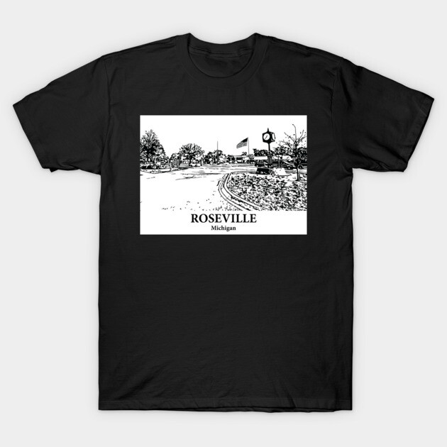 Roseville - Michigan T-Shirt by Lakeric
