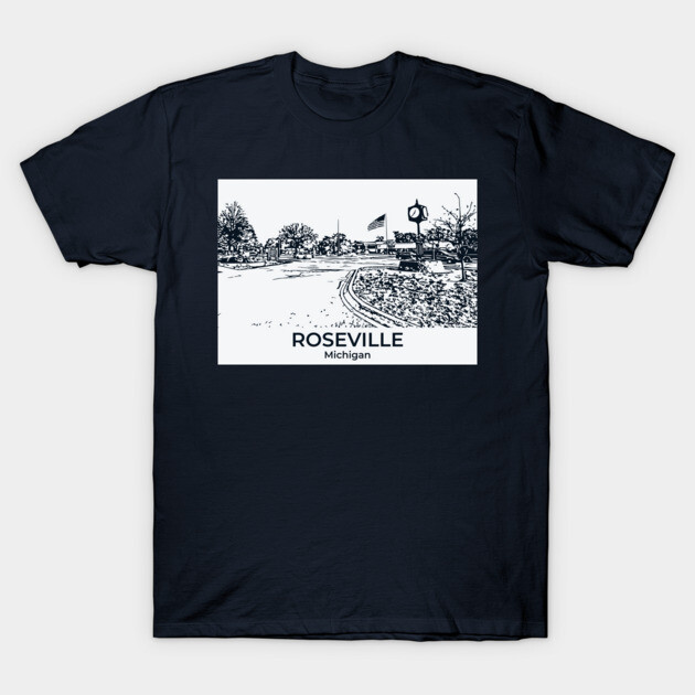 Roseville - Michigan T-Shirt by Lakeric