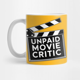 Unpaid Movie Critic Clapperboard Mug