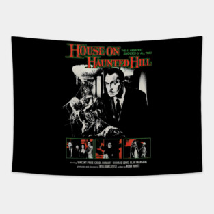 The House On Haunted Hill - luxembourg #7983 Tapestry