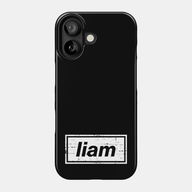 Liam - The Mancunian Indie Music Man White Phone Case by Butter Creative