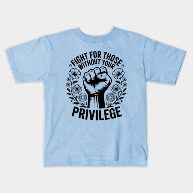 White-Privilege Kids T-Shirt by Creatifly Graphic Tees