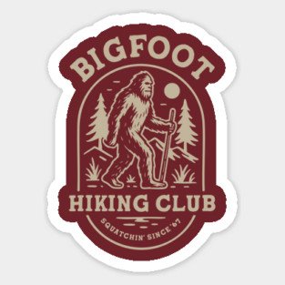 Bigfoot Hiking Club Magnet