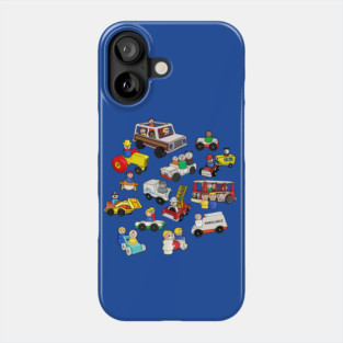 Little Round People on Wheels Phone Case