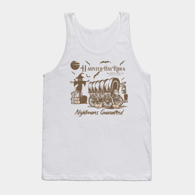Haunted HayRides Tank Top by casualteesinc