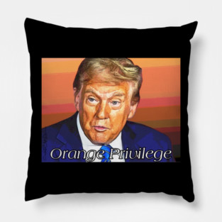 Orange Privilege Pillow