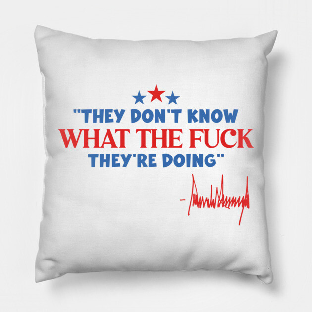 They Don't Know WTF They're Doing Pillow by Litehouse Tees