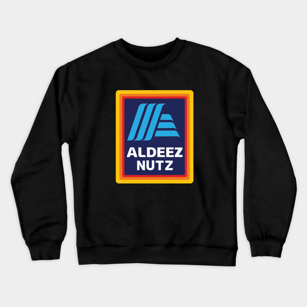 Aldeez Nutz Crewneck Sweatshirt by Litehouse Tees