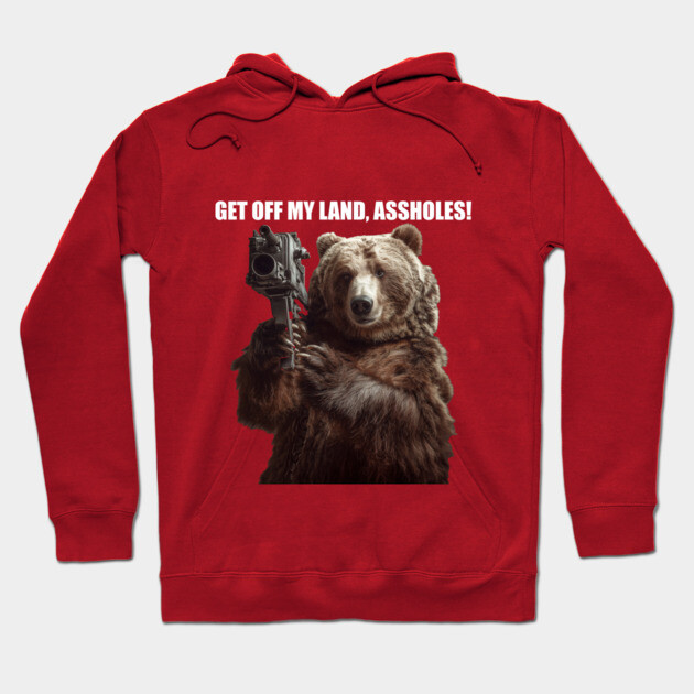 Get Off My Land Hoodie by Margin's Store