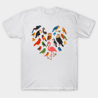 Bird Heart – Birding Bird Watching Birder Bird Watcher T-Shirt