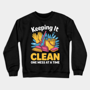 Custodian School Custodian Janitorial Housekeeping Crewneck Sweatshirt