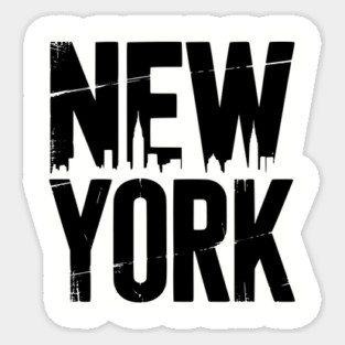 New York black design Magnet