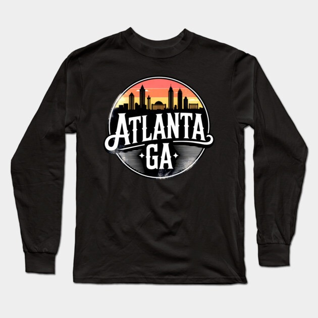 Atlanta GA Long Sleeve T-Shirt by UrbanLifeApparel